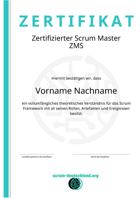 Zertifizierter Scrum Master (ZSM)